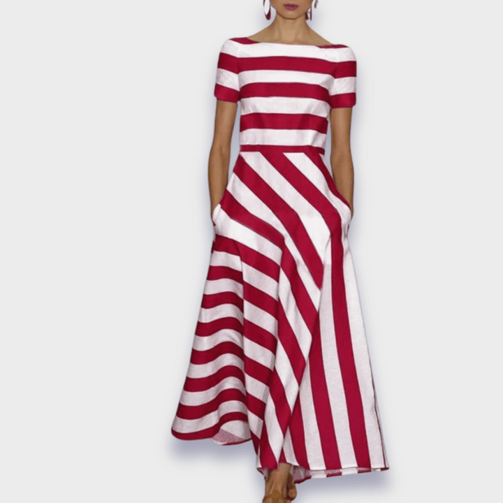 Zinnia | Handmade Striped Maxi Dress