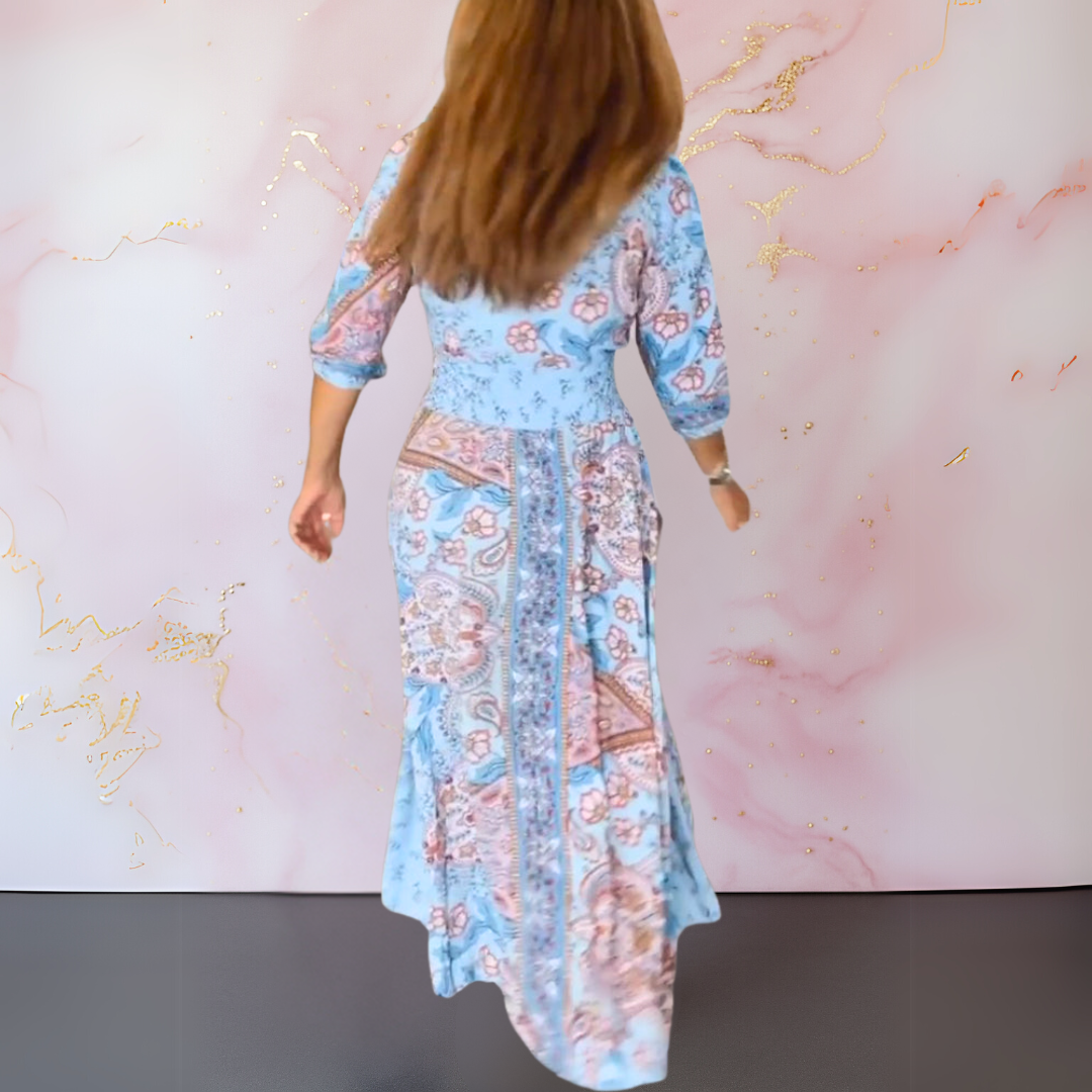 Calista | Elegant V-Neck Summer Dress