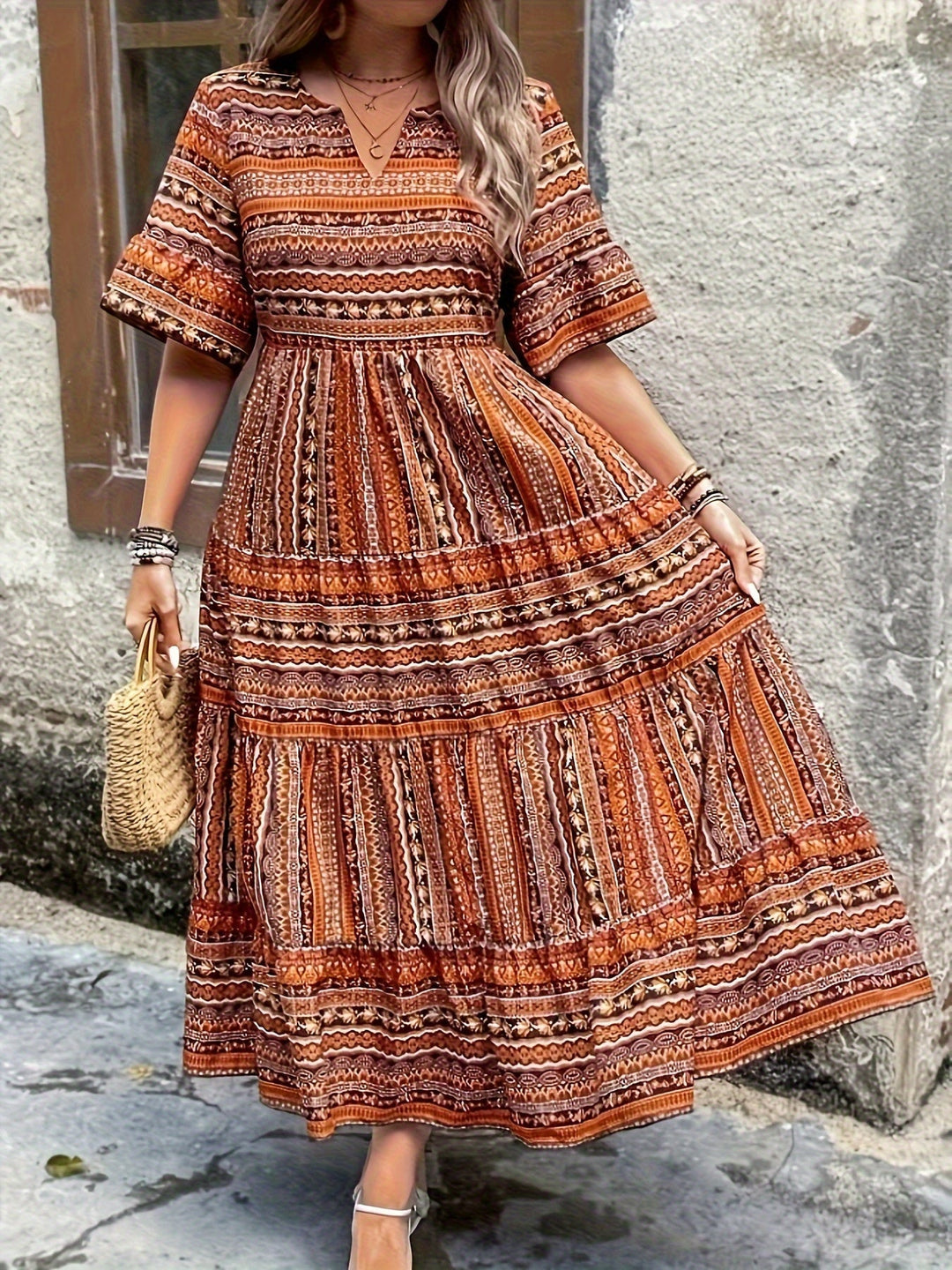 Marina | Ethnic Flowy Dress