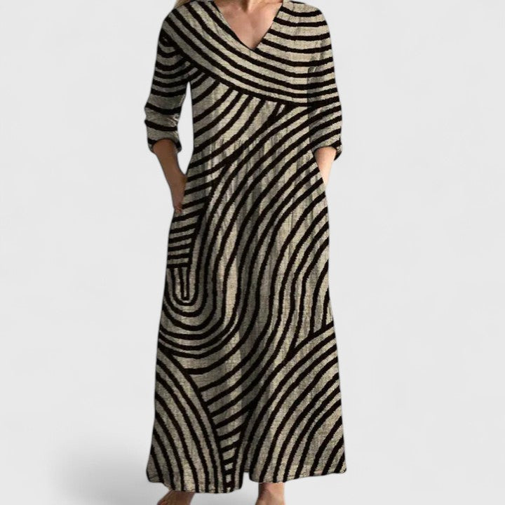 Ella | Striped Dress with Flattering Fit