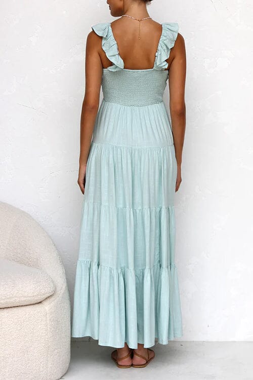 Ophelia | Elegant Maxi Dress with Ruches