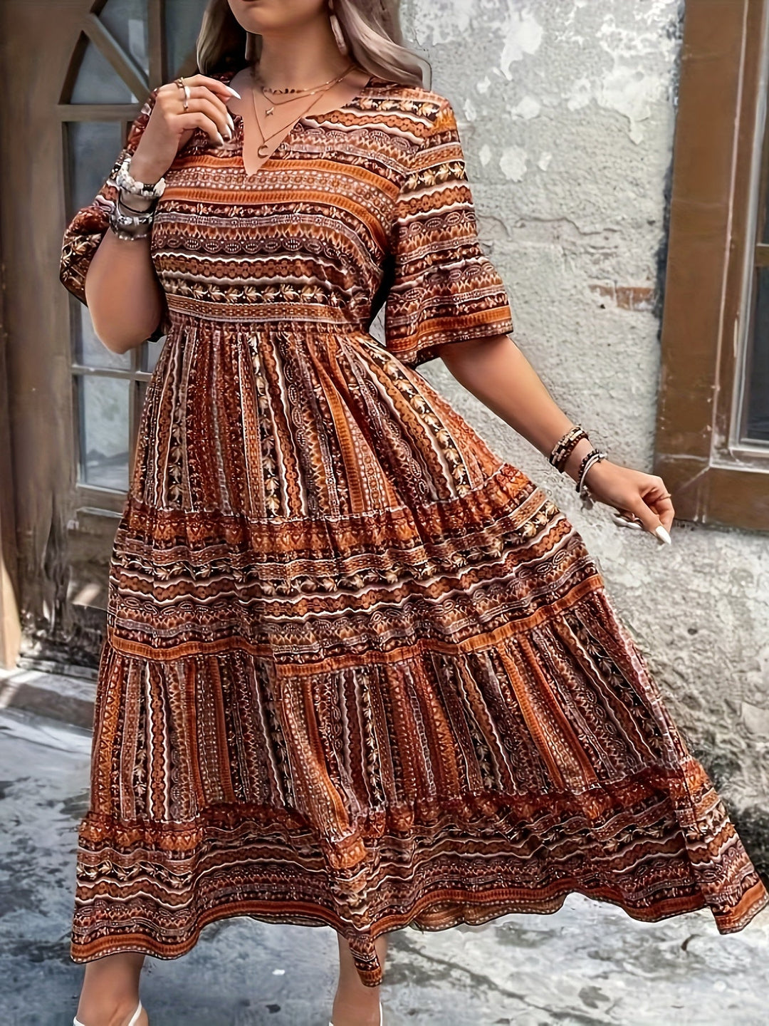 Marina | Ethnic Flowy Dress
