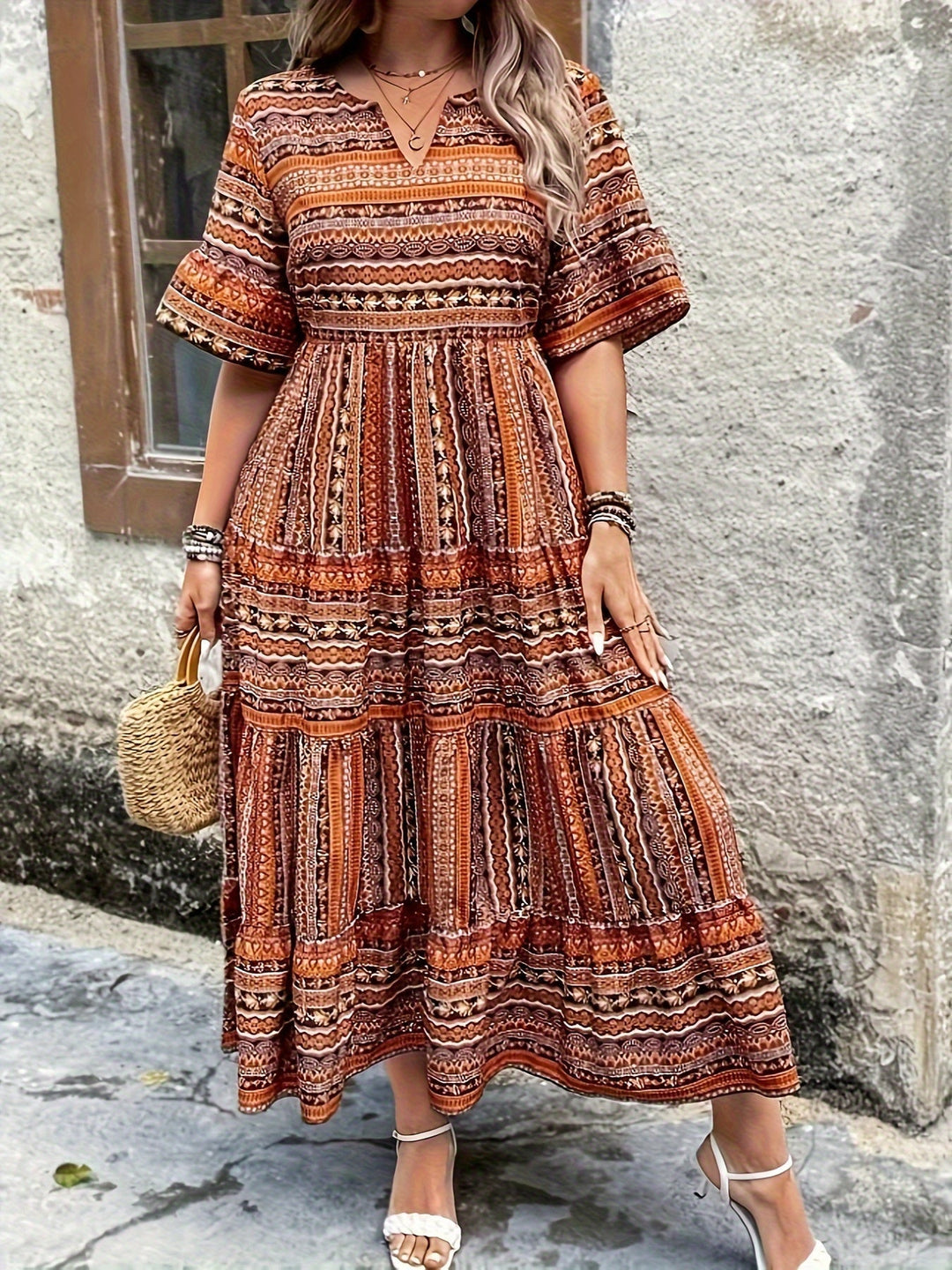 Marina | Ethnic Flowy Dress