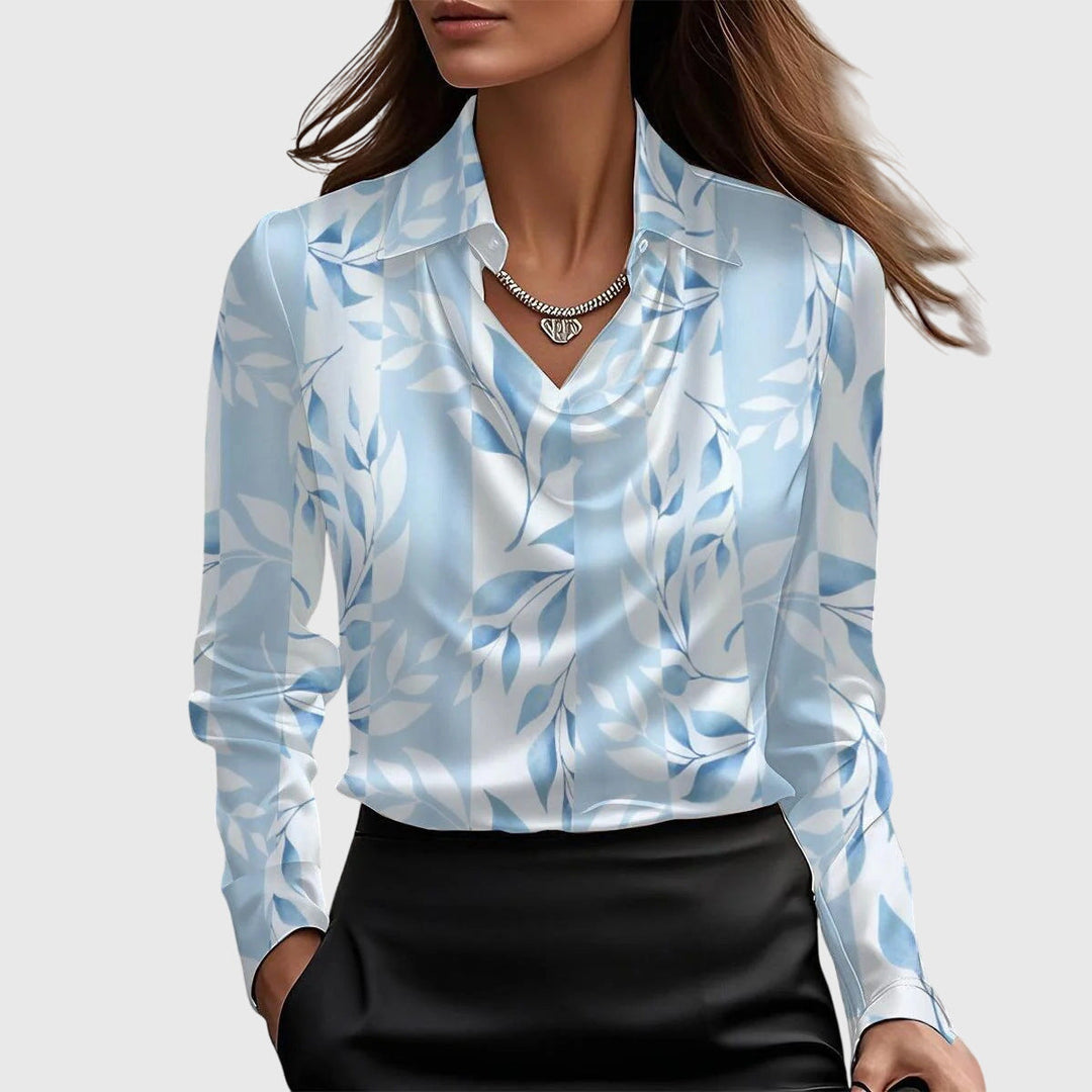 Caroline | Pleated Neckline Blouse