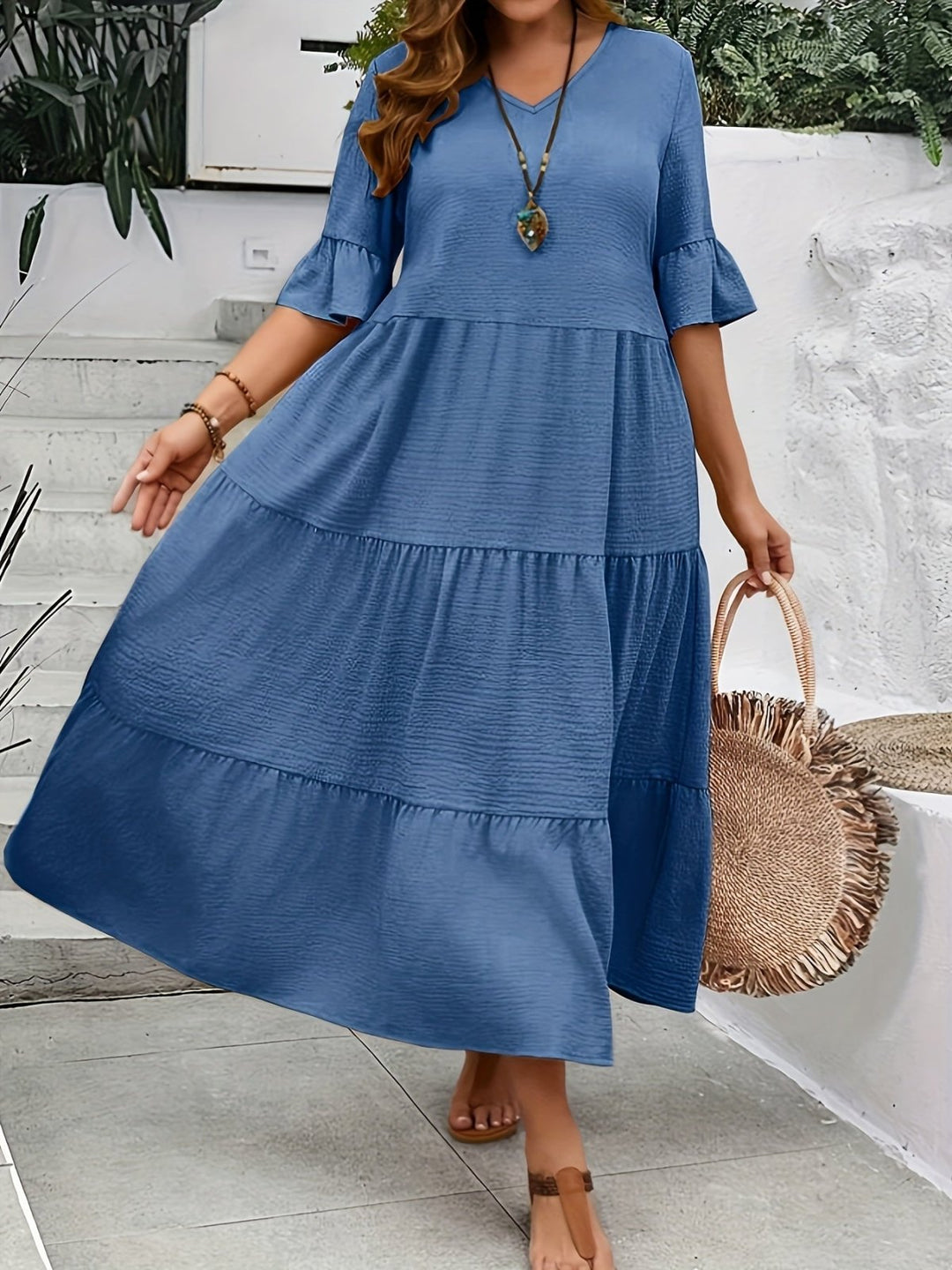 Delphine | Elegant Layered Dress