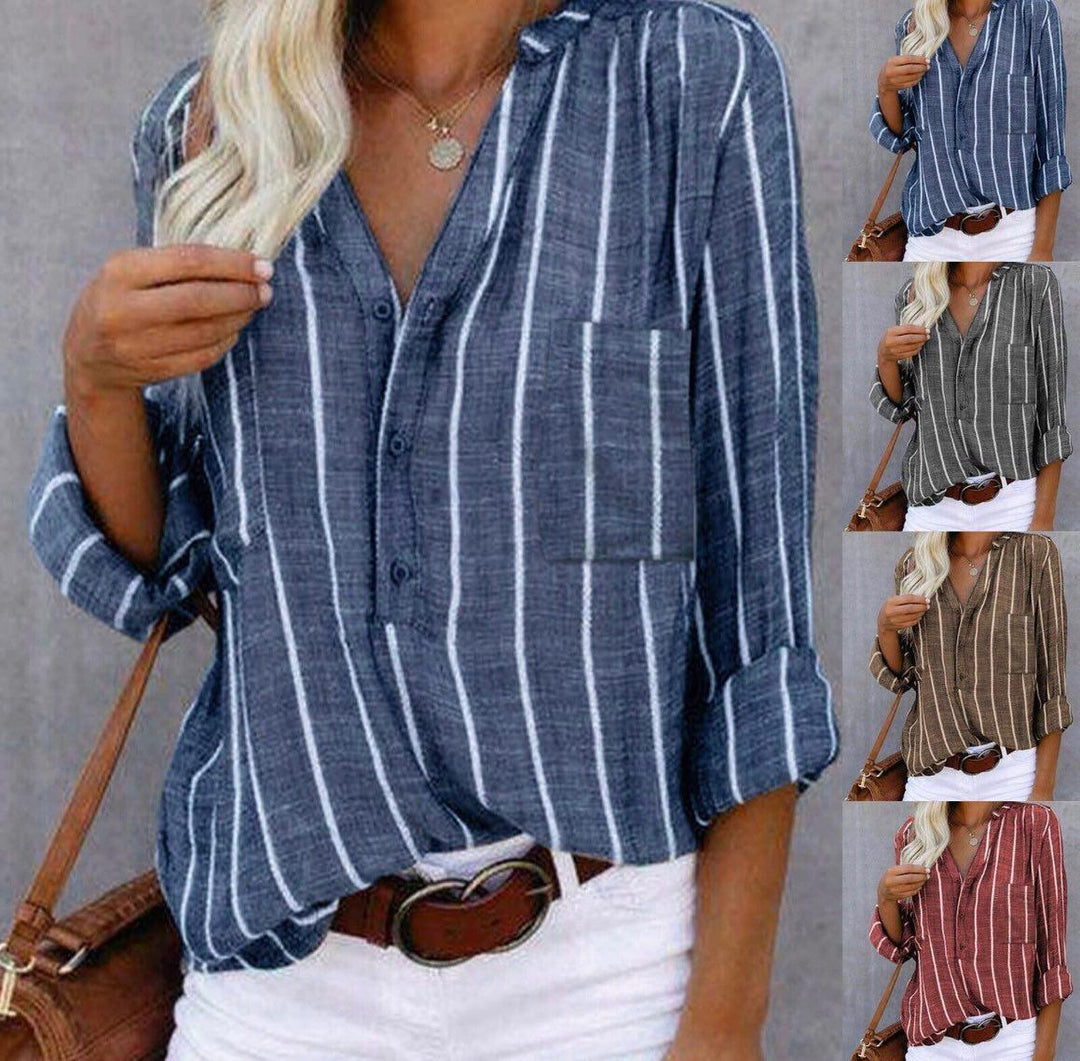 Giana | Striped Casual Blouse