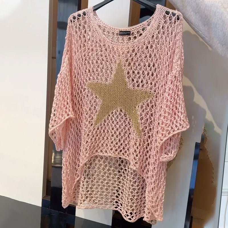 Jiah | Star Knitted Top