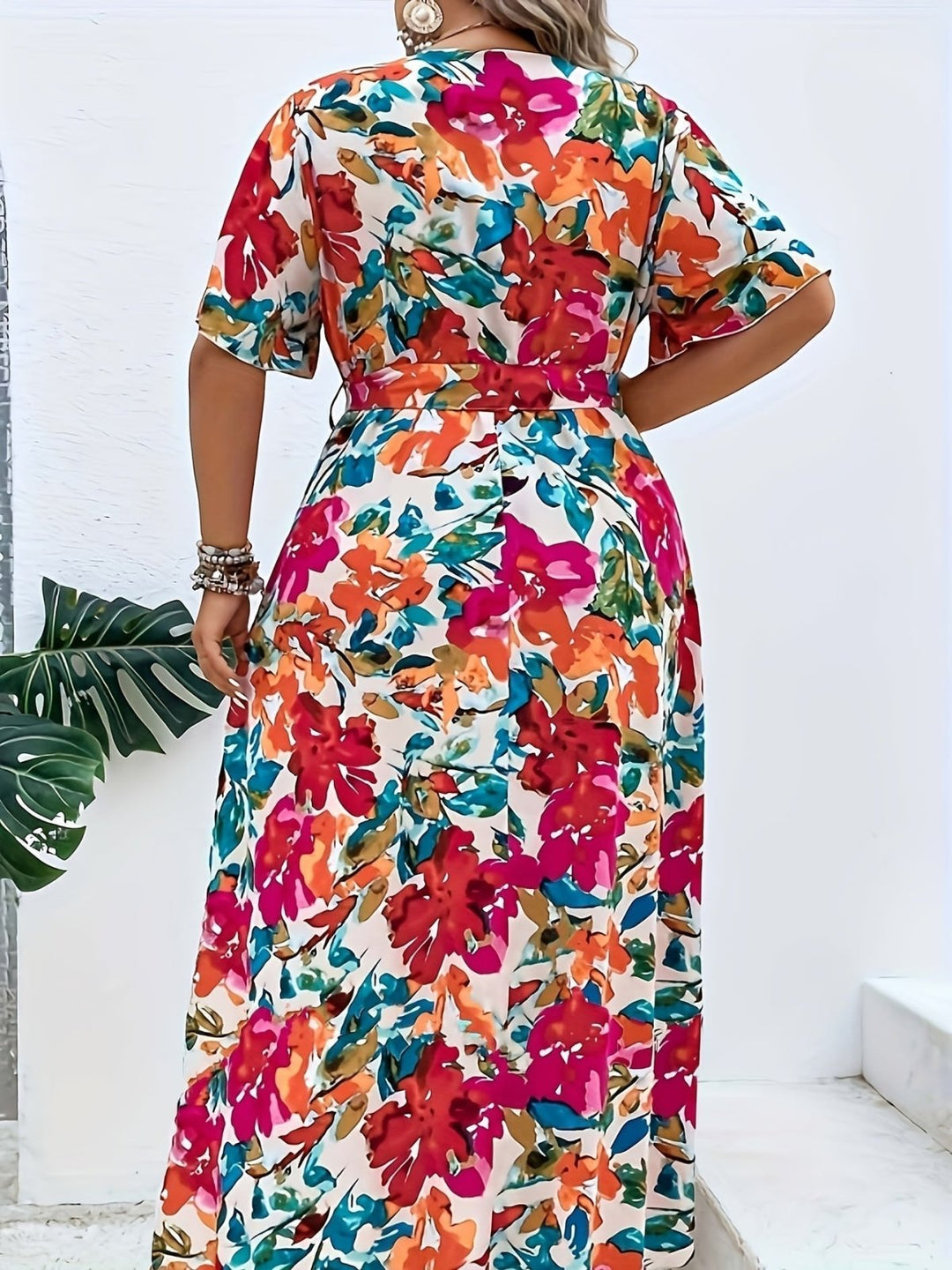 Lindsay | Radiant Floral Wrap Dress