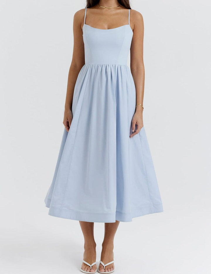 Paige | Elegant Dress with Skirt Detailing
