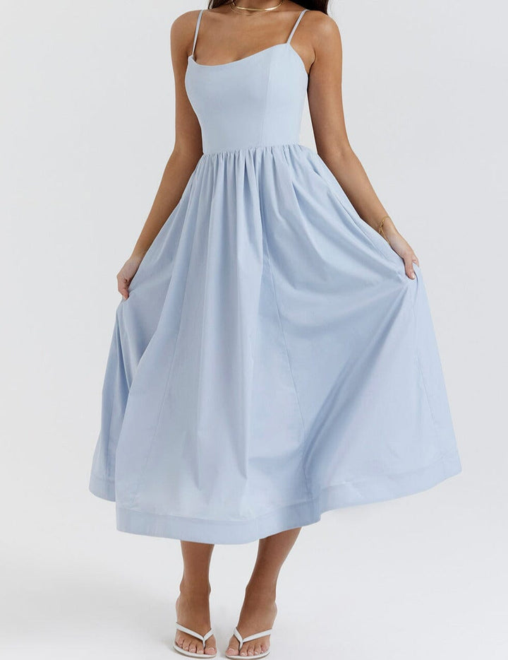 Paige | Elegant Dress with Skirt Detailing