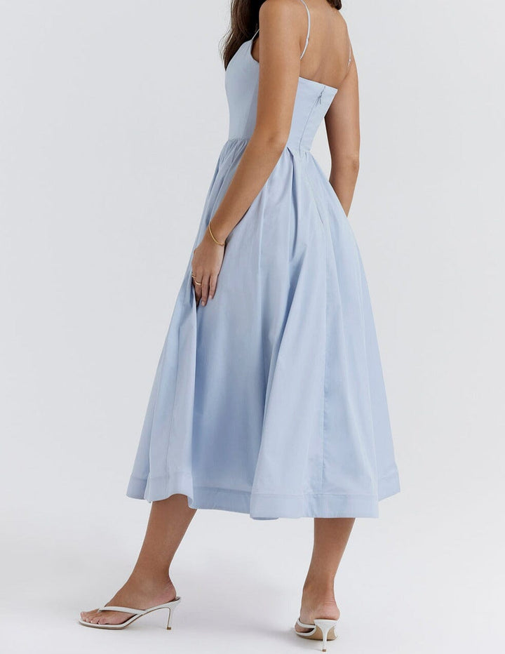Paige | Elegant Dress with Skirt Detailing