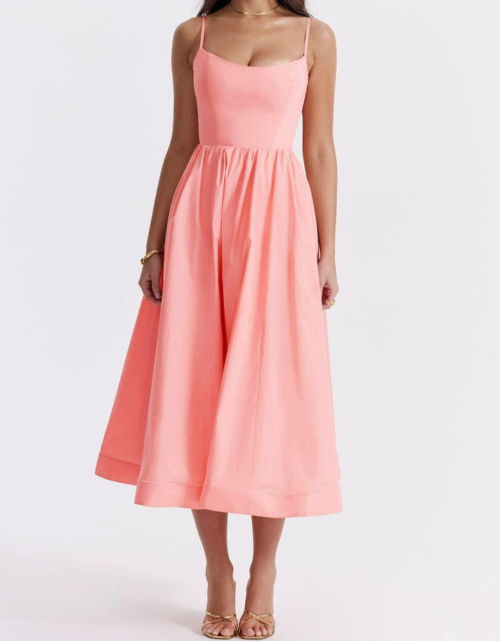 Paige | Elegant Dress with Skirt Detailing