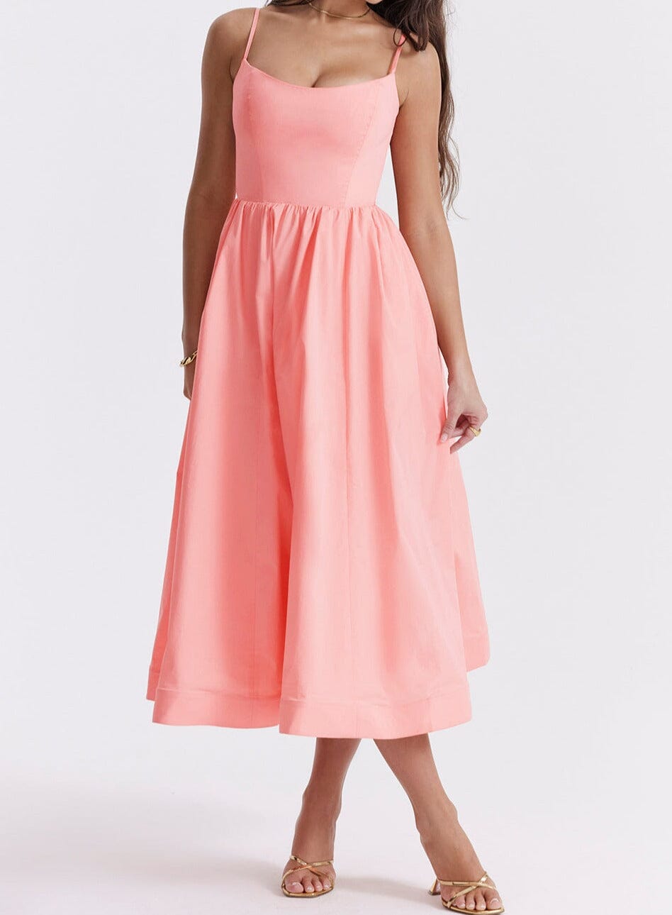 Paige | Elegant Dress with Skirt Detailing