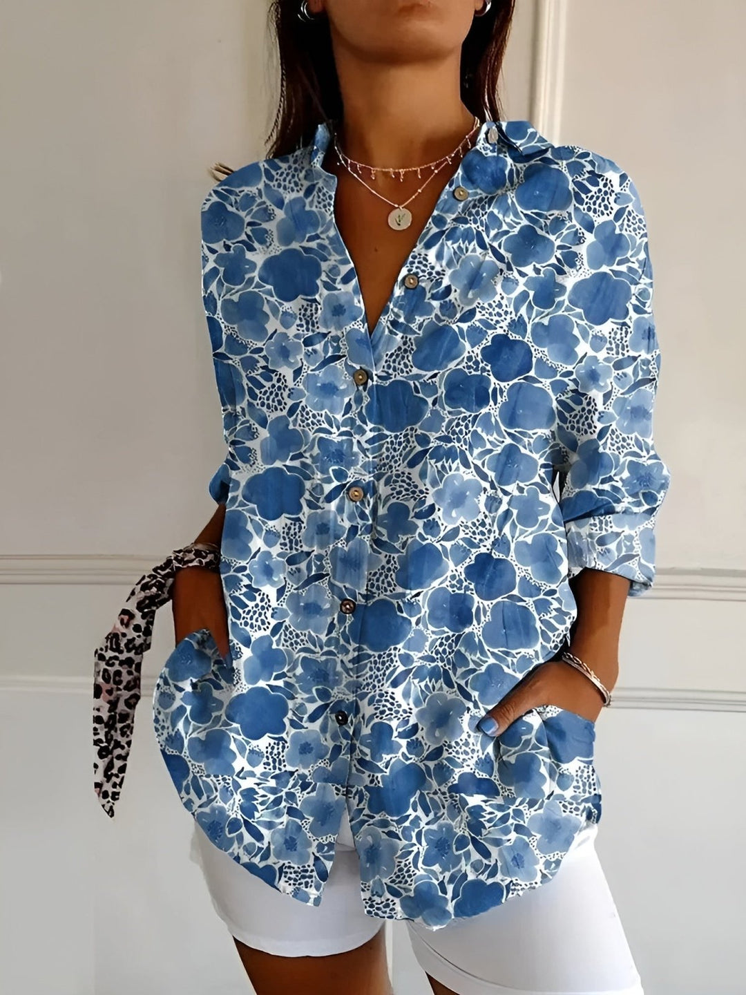 Madilyn | Printed Shirt with Buttons