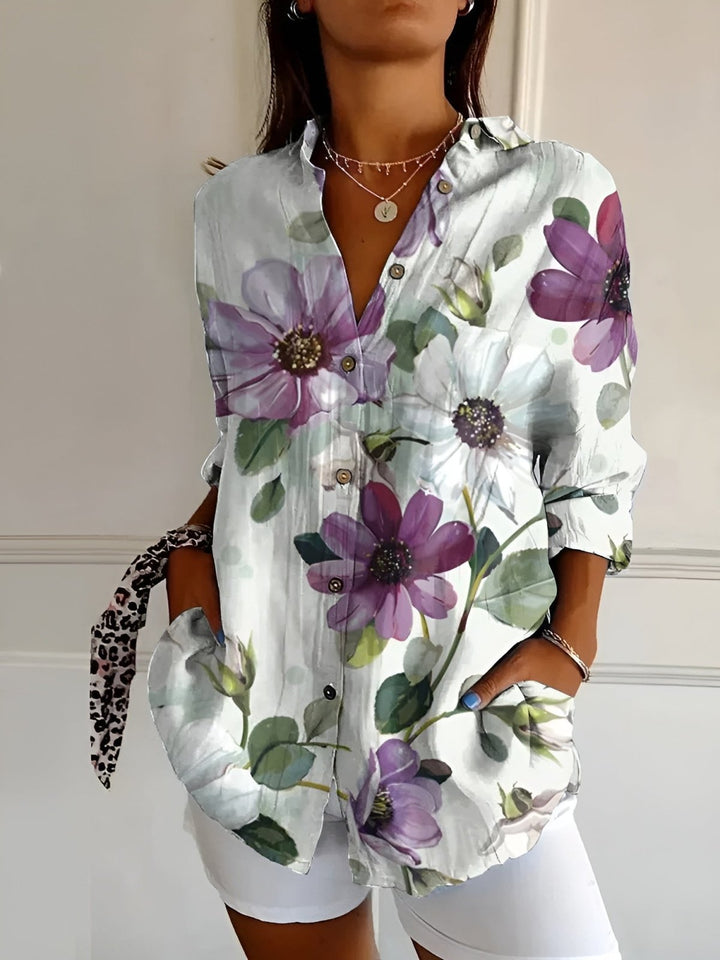 Madilyn | Printed Shirt with Buttons