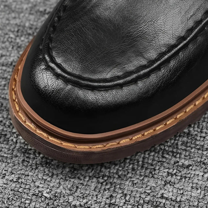 Marcello | Vintage Faux Leather Men’s Shoes