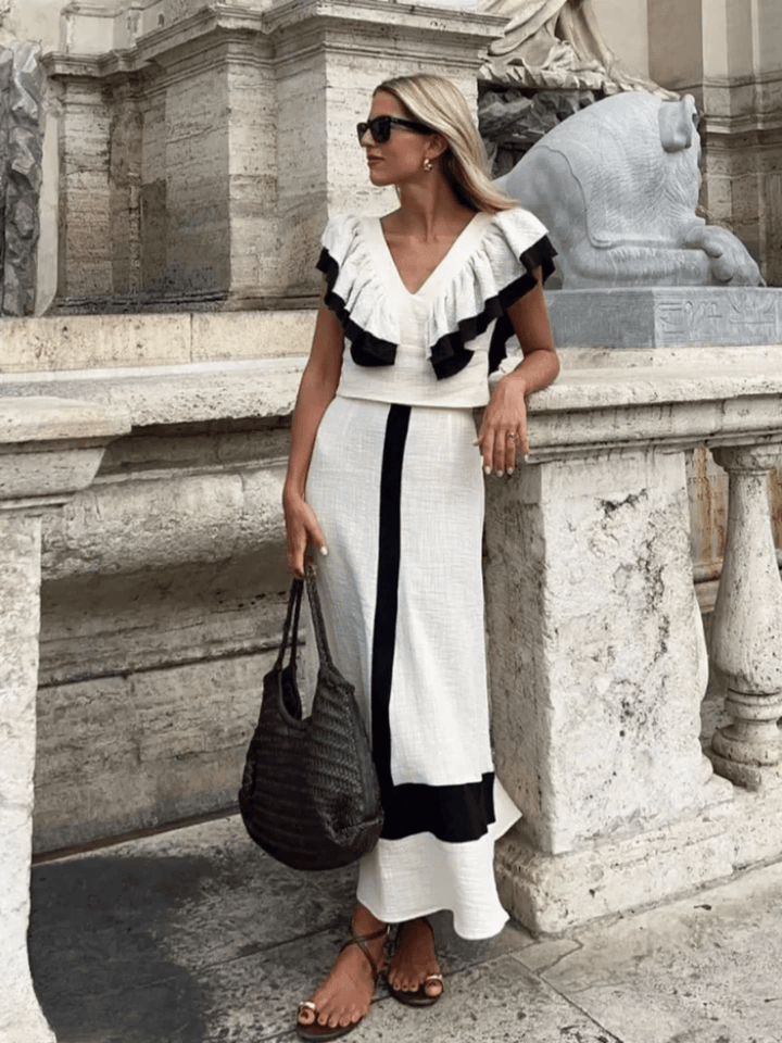 Elysia | Ruffled Elegant Summer Set