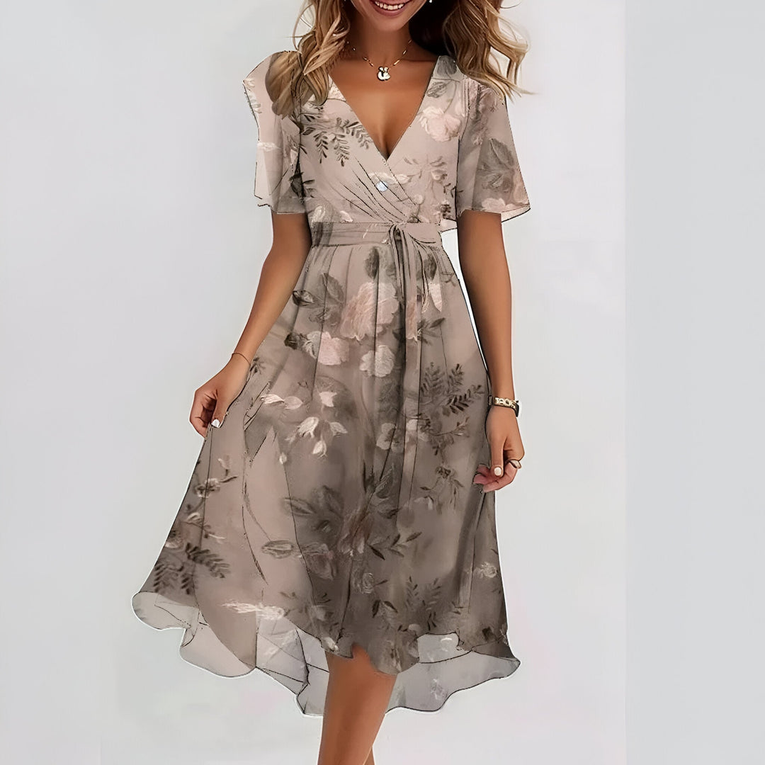 Seraya | Printed Wrap Dress