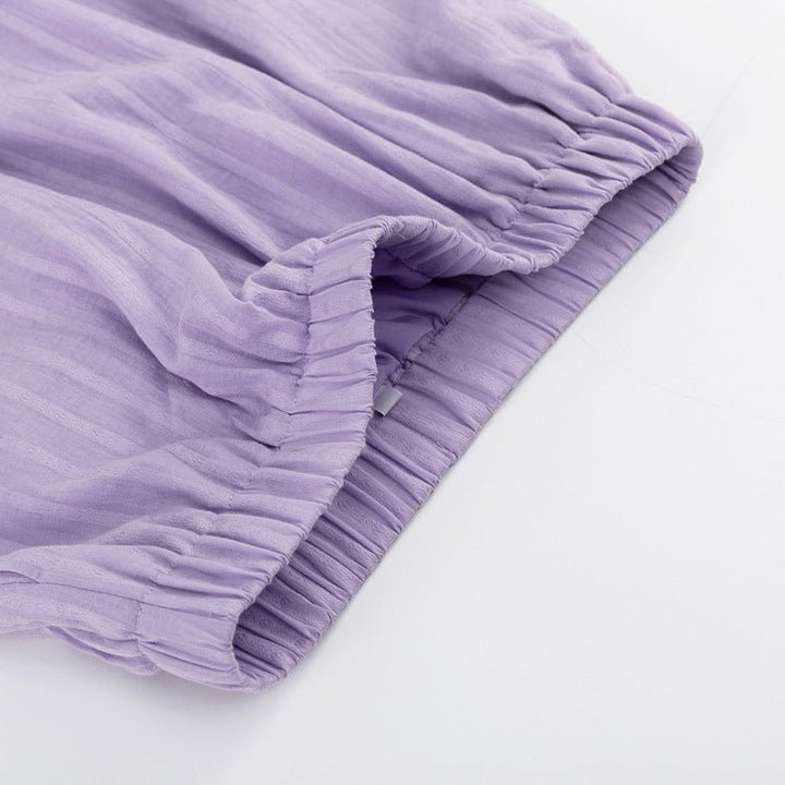 Lioren | Striped Button-Up Two-Piece Set